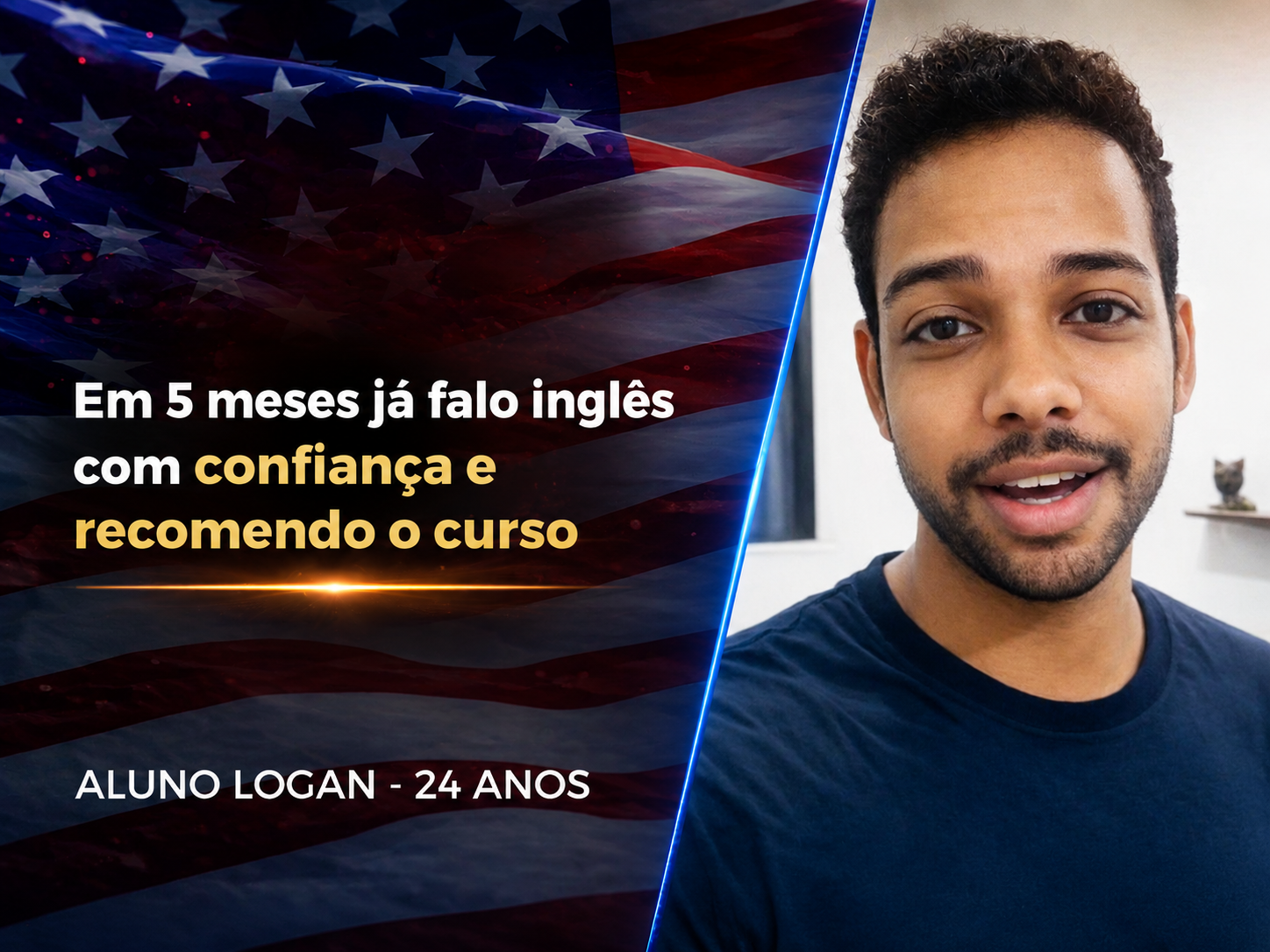 Depoimento em vídeo de aluno da Clever English Academy